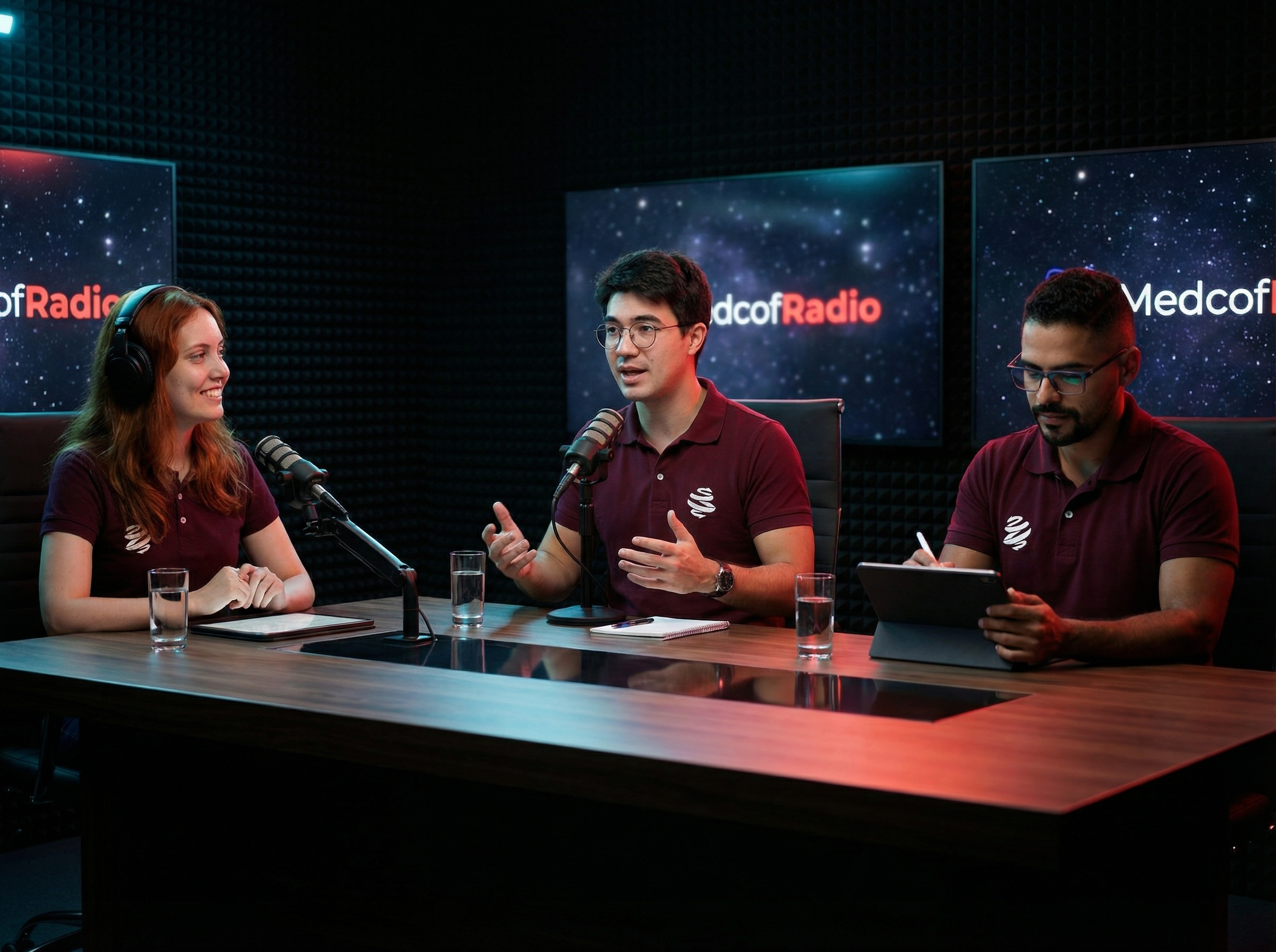 Professores MedCof no Estúdio